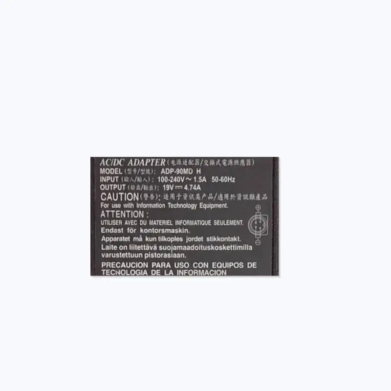델타 19V 4.74A 90W 4PIN ADP-90MD H 전원 공급 장치용 기존 AC 어댑터 충전기