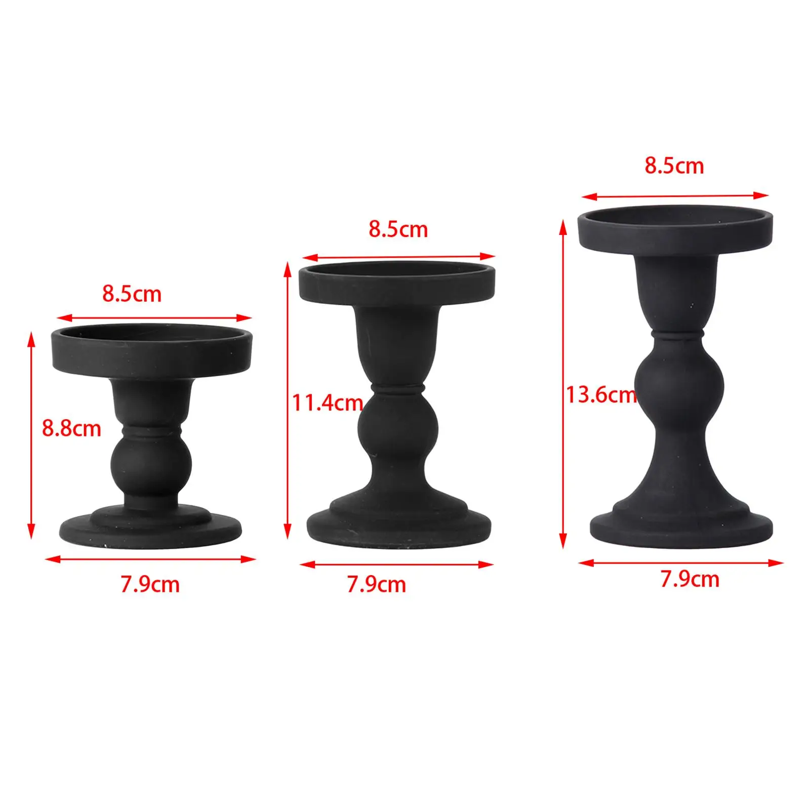 Decor Pillar Candle Holders Taper Candelabra Candle Stand Glass Candle Holders