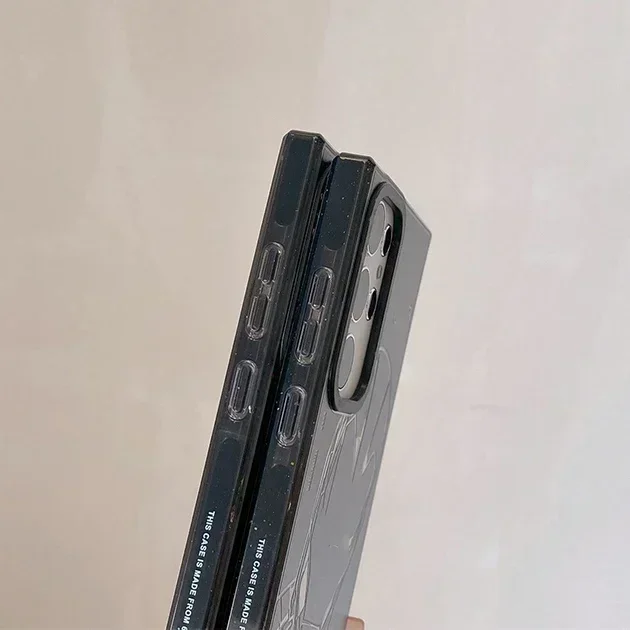 Robot MagSafe Acrylic Black Border Case for Samsung Galaxy S24 U S23U S22 Ultra Shell