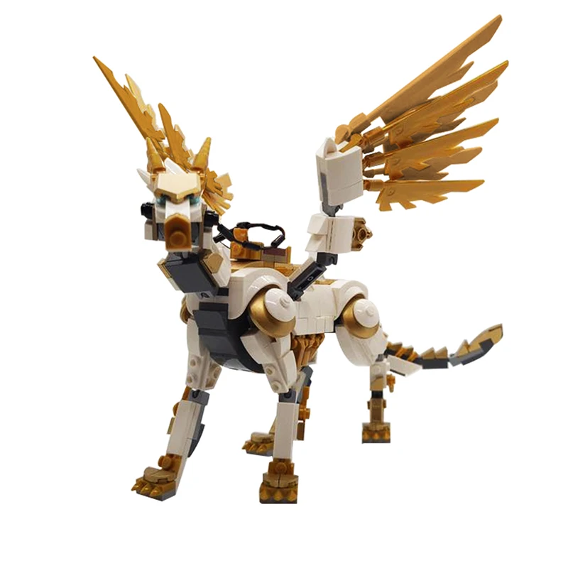 

MOC Creative Machina Dragon Robot игрушки модель дракона строительные блоки Металл Mecha животные кирпичи для детей Рождественский подарок на день рождения
