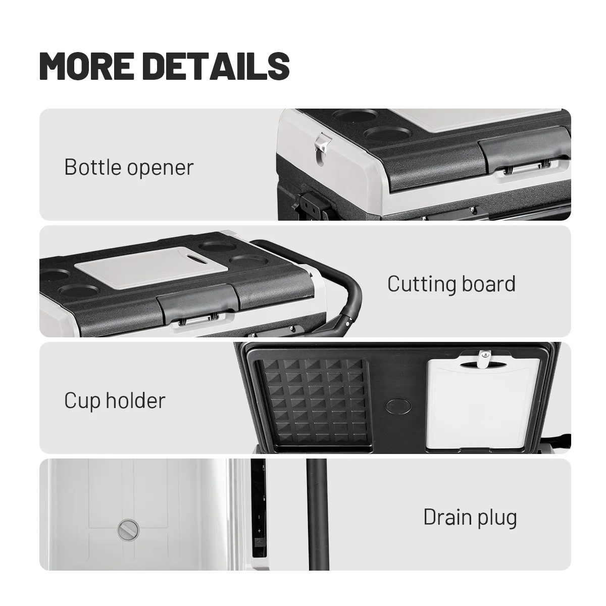 TWW35 12V solar power refrigerator mini deep fridge ac dc dual use camping car freezer dual use portable cooler 6