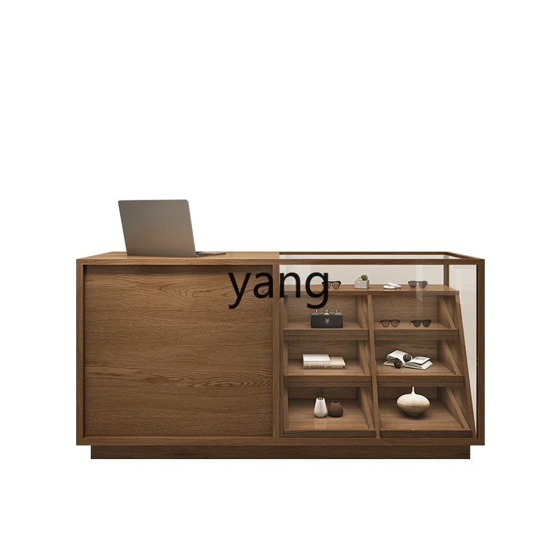 

LXL Counter Retro Display Cabinet Made of Glass Middle Island Clothing Store Bar Integrated Front Desk