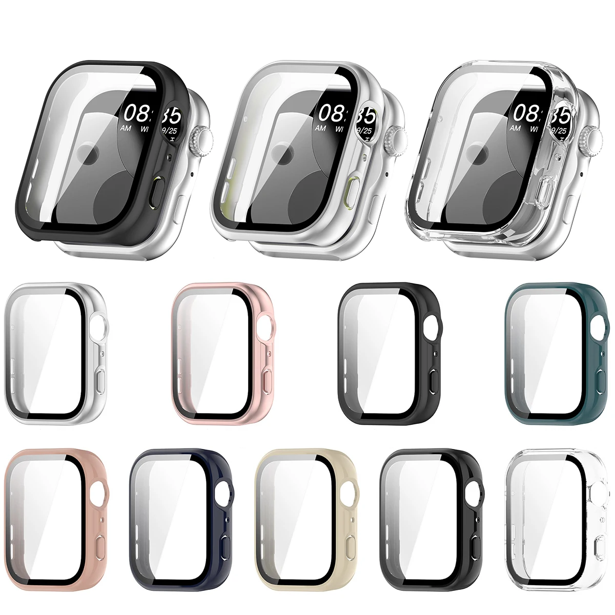 All-Around Screen Protector with Tempered Glass and Hard PC Bumper