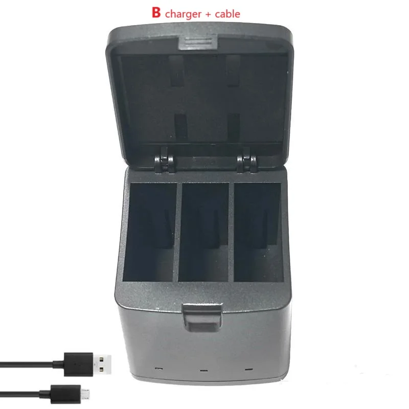 for Gopro Hero 13 Dual Charger / 3 Way Box Charger USB Dual Charger Battery Charger Camera Accessories