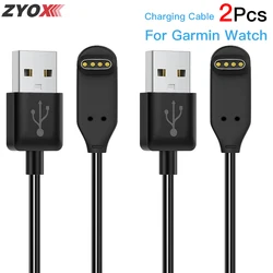 2Pcs 1m Watch Charging Cable Lay Flat Cord Charger For Garmin Fenix 7 7S 7X 6 6S 6X 5 5S 5X Forerunner245 Venu Vivoactive 3 4 4S