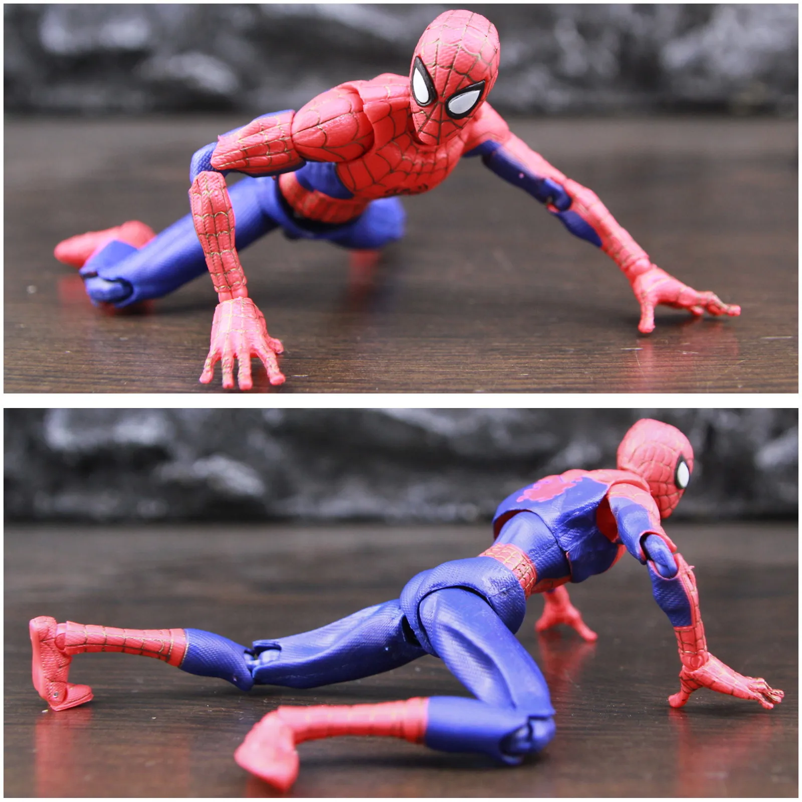 スパイダーマンをスパイダーバースのアクションフィギュア、peter