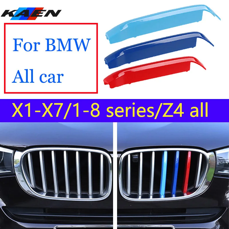 3 uds M rendimiento ABS Clip de rejilla de carreras para BMW E90 F10 F11 E53 E70 E71 E84 F48 F15 F16 E87 E81 F30 F34 G20 E46 E60 E39 G30