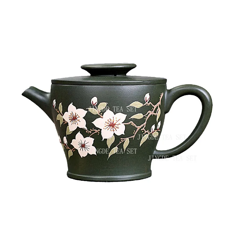 280ml Earthenware Pot of Yixing Bauhinia Flower Hanwa Pot Chinese Style Tea Pot High End Kung Fu Tea Set for Household Use