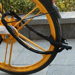 120cm Bicycle Security Lock Anti-Theft Mountain Bike Chain Lock High-Security Safety Bicycle Lock for Electric Bike Scooter