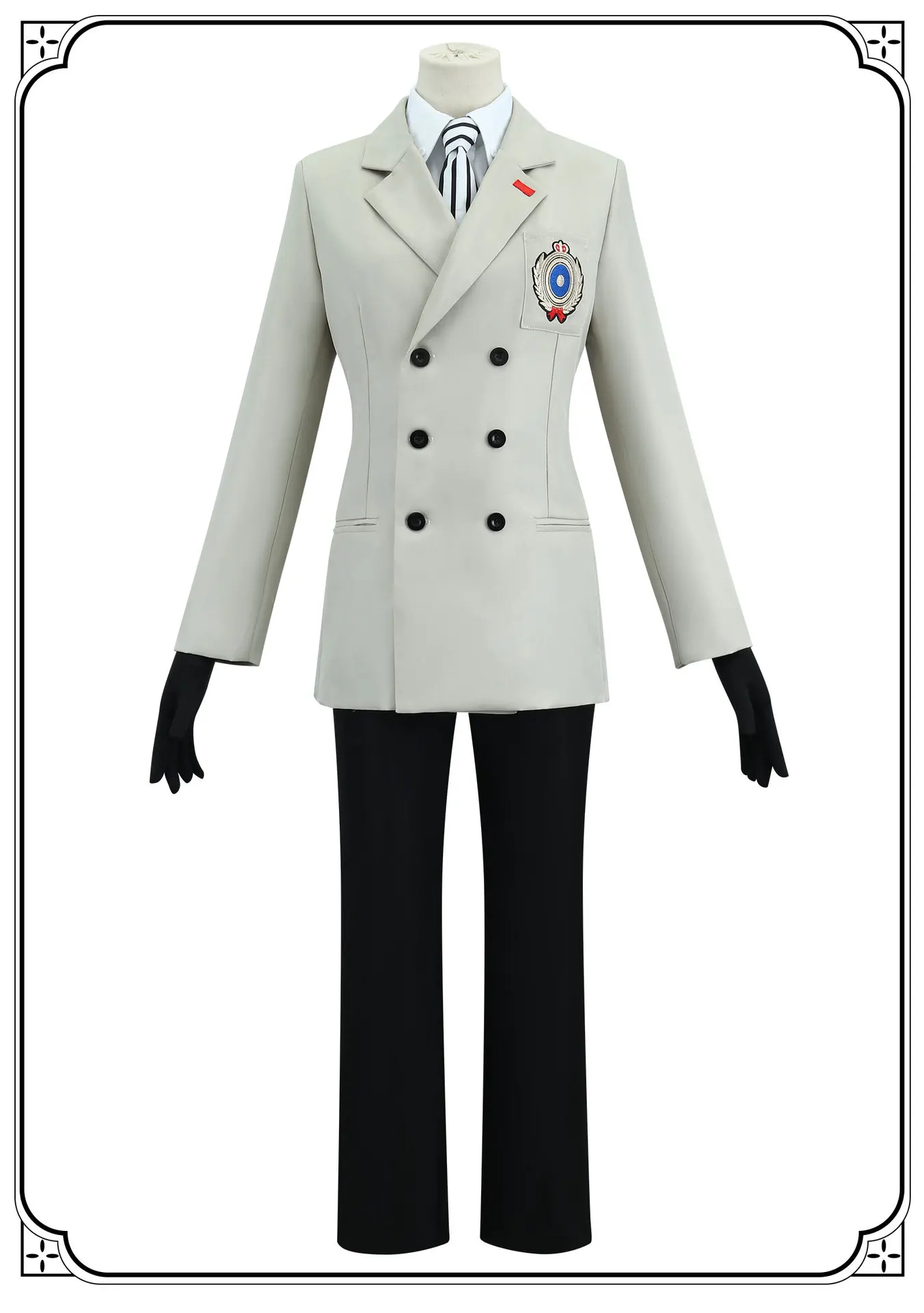 Persona 5 Akechi Goro School Uniform Cosplay Costume for Men (Unofficial)