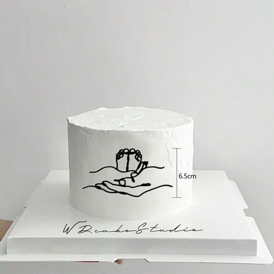 LunarCharm Oh Baby Cake Topper Oro Acrilico Topper Torta Baby Party Decorazione Torta Pannolini Torta Di Gender Reveal Decorazione Per Torta Baby - Foto 8