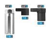 3pcs Oxygen Sensor Socket 6 Point Wrench 1/2" and 3/8" Drive 7/8" 22mm Universal Oxygen Sensor Switch Socket 3
