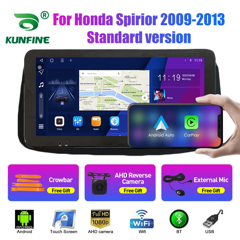 

10.33 Inch Car Radio For Honda Spirior 2009-13 2Din Android Octa Core Car Stereo DVD GPS Navigation Player QLED Screen Carplay