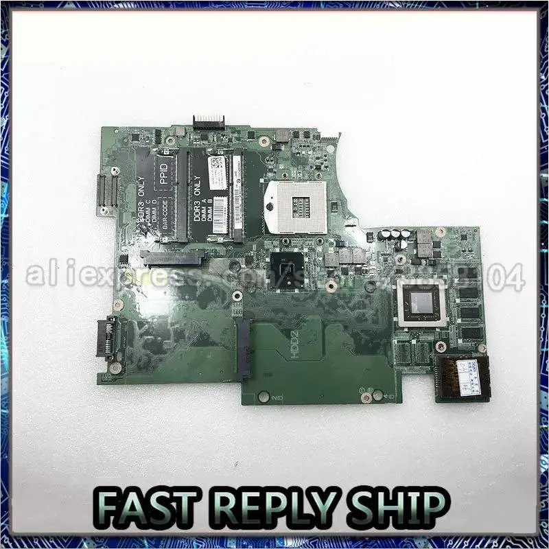 

Материнская плата для ноутбука Dell L701X, модель CN-03P2M4 03P2M4 3P2M4 DAGM7MB2AC0 GT435M HM57 N11P-GT-A1 100% полностью протестирована