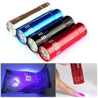 Nail Dryer Mini 9 LED Lights Flashlight UV Lamp Portable Nail Gel Mask Fast Drying Manicure Tool Support 1