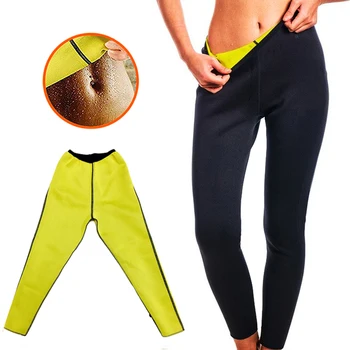 Pantaloni da sauna in neoprene Leggings da palestra Donna Shapewear Body Shaper Vita Trainer Bruciare i grassi Allenamento Fitness Pantaloni dimagranti