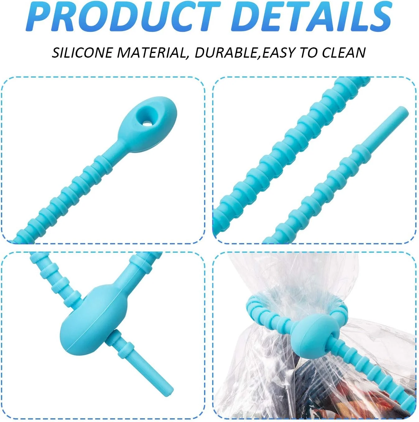 Silicone Reusable Cable Wire Organizer Winder Storage Holder Bag Ties Food Saver Earphone Line Tidy Clips 20PCS cable organizer,cable ties