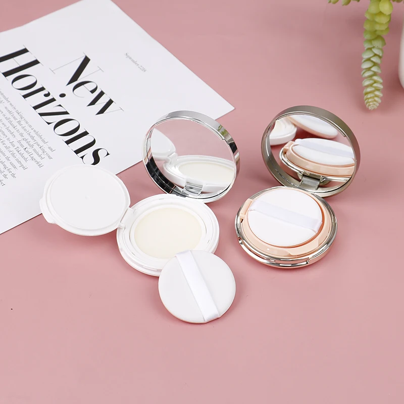 

Пустая воздушная подушка, портативная косметическая коробка, косметический контейнер с Порошковым губчатым зеркалом для BB крема, основы