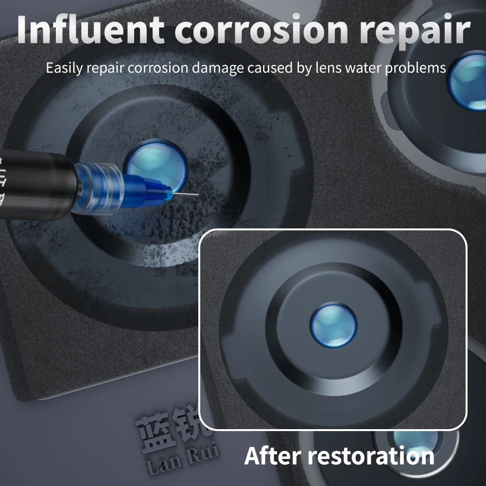 30ML Scratch & Corrosion Repair Solution for Phone Lens, Fix Water Damage Stains Quickly & Easily LANRUI M200