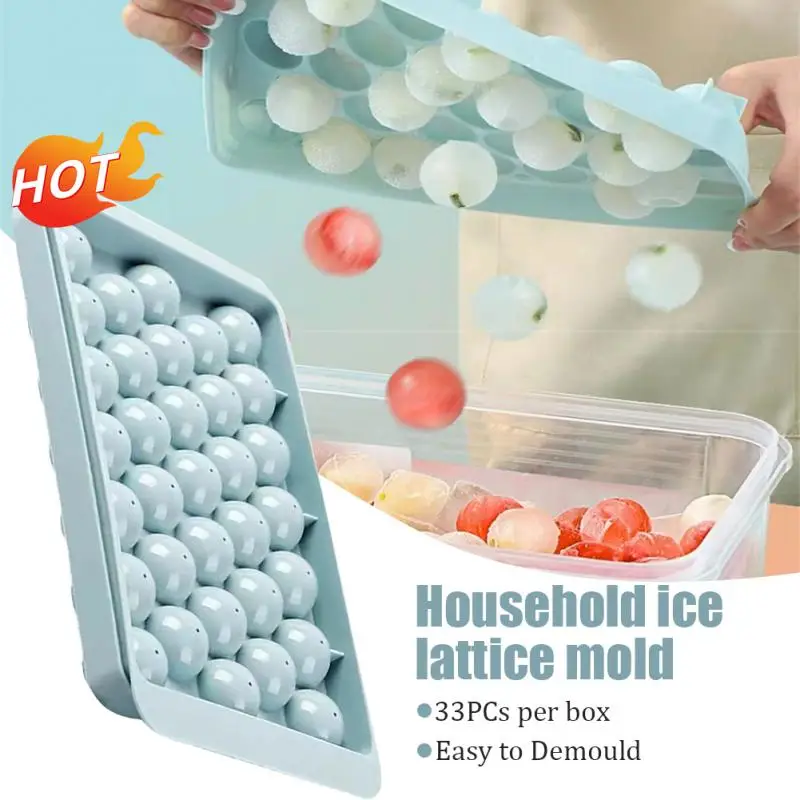 Household Ice Hockey Maker Food Grade Press Mold With Removable Cover Ice Cube Ice Box Mold Kitchen Accessories Barware images - 6