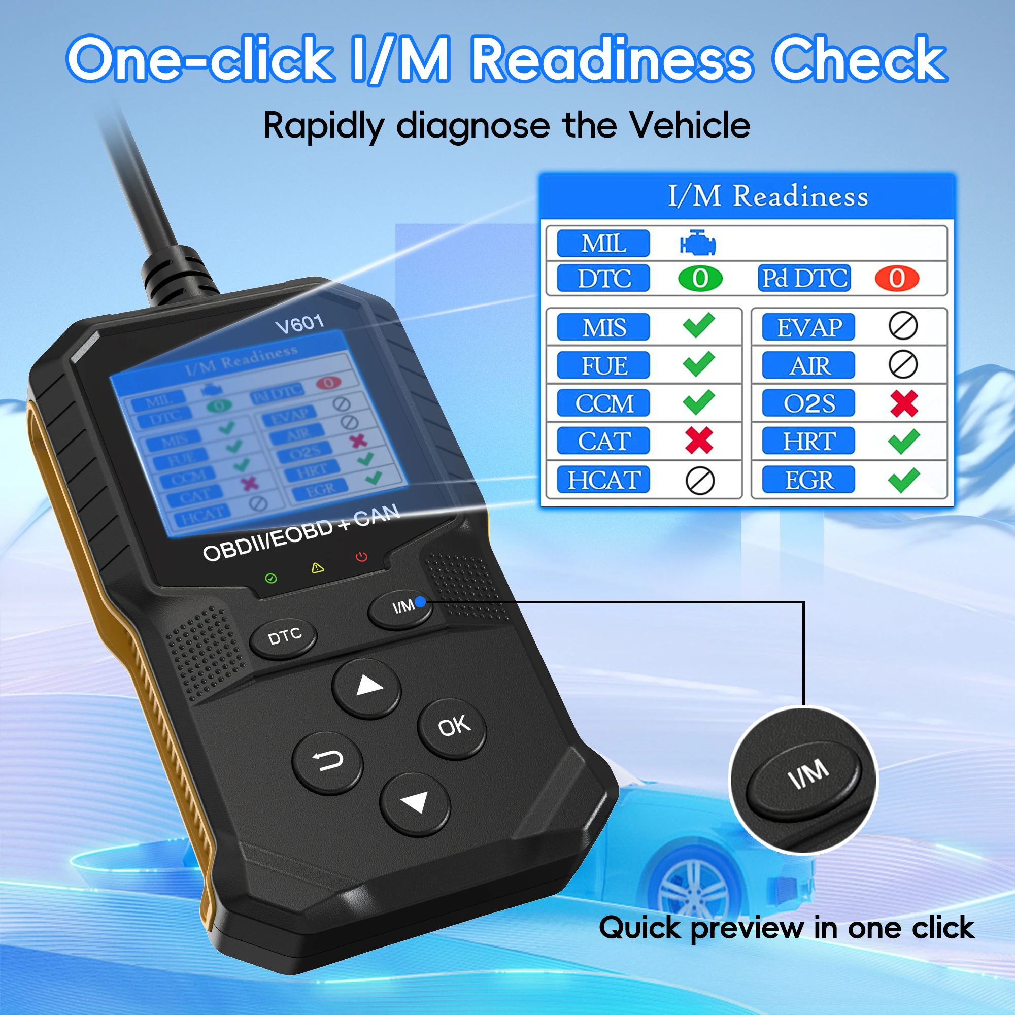 OBD2 Scanner Diagnostic Tool, Auto Check Engine Code Reader With Reset & 35901 DTCs, Enhanced OBDII/EOBD Car Scan Tools 4