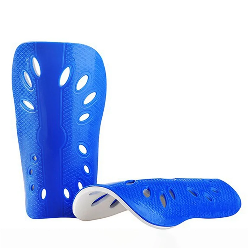 1 Pair Football shin pads Plastic football shin guards Children protective equipment Breathable guards soccer shin guards shin guard pads