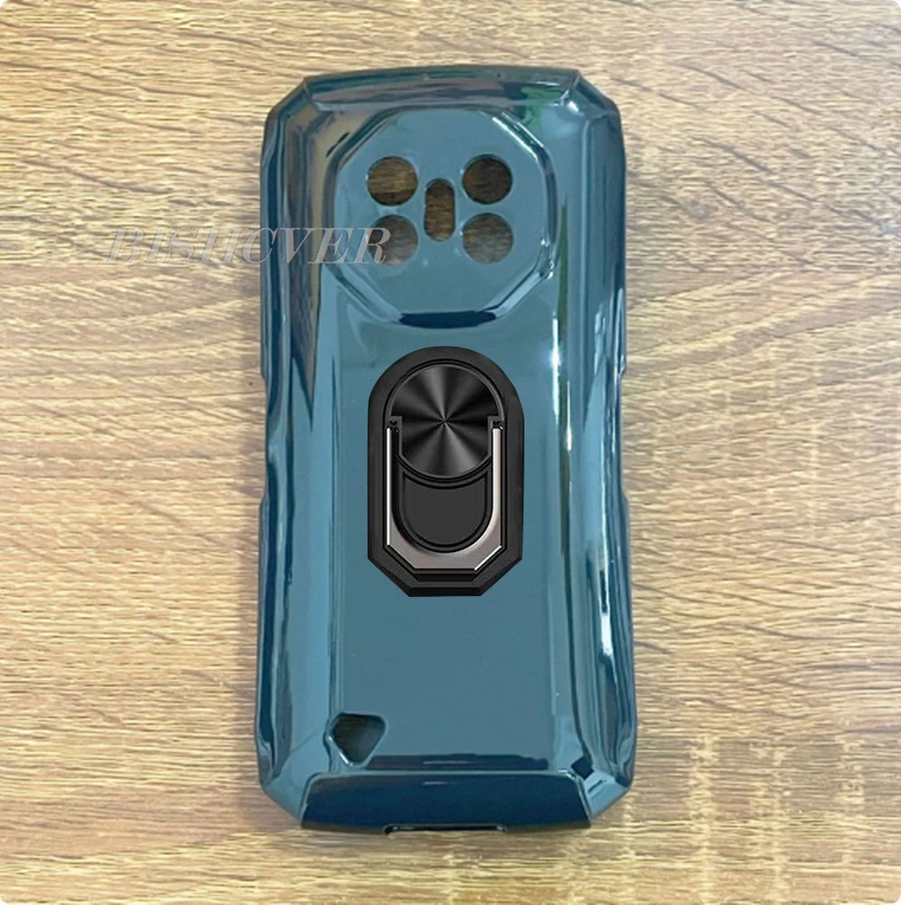 5.5 Smartphone TPU Soft Silicone Cover with Back Ring Holder Bracket
