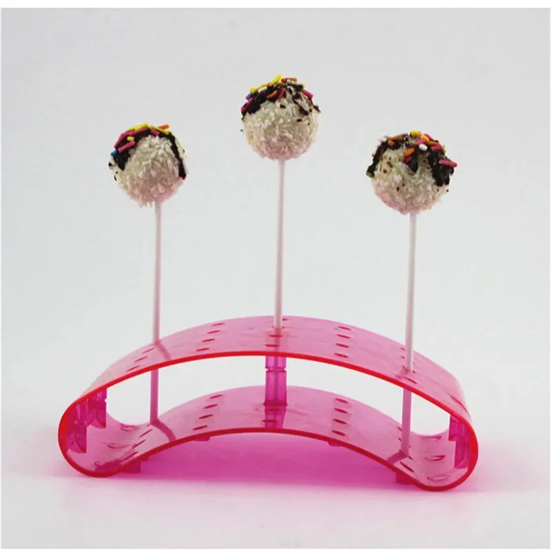 20 Holes Cake Pop Lollipop Stand Display Holder Bases Shelf DIY Baking Tools U Shaped Display DIY Bakeware Cake shelves