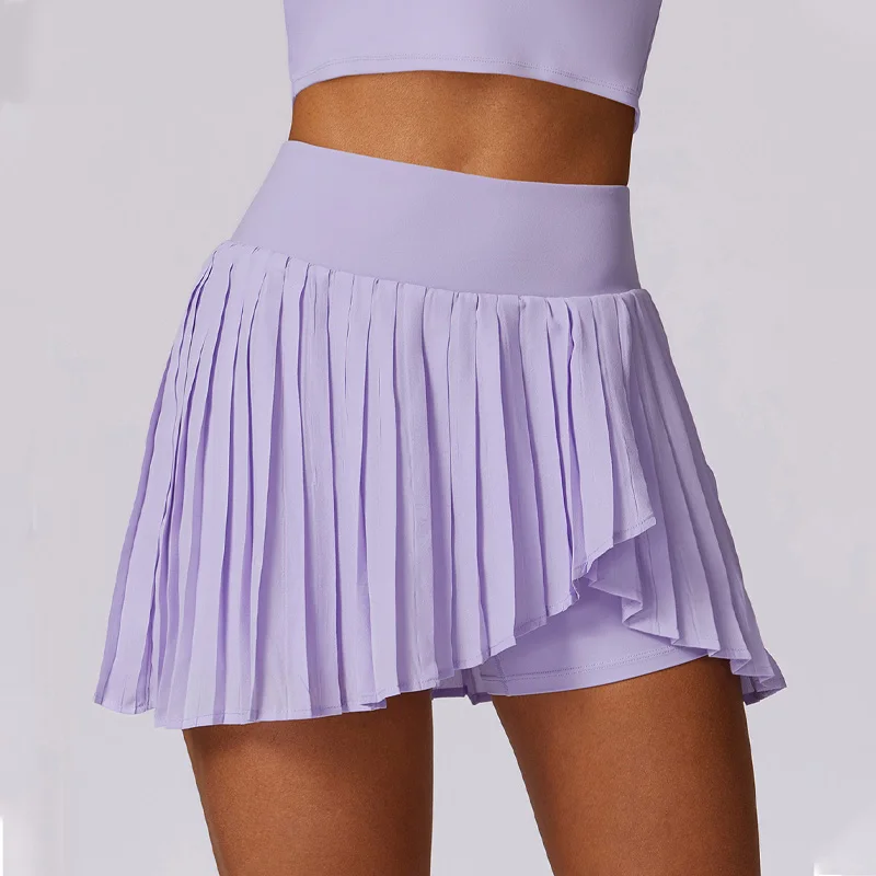 Yoga deportes fitness falda corta, pantalones de secado r&aacute;pido falda de tenis, plisada verano las mujeres