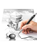 Full Black Metal Mechanical Pencils Set HB Leads 0.3 0.5 0.7 0.9 1.3 2.0mm Retractable Sketch Pencil with Eraser School Supplies 2