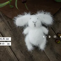 Newborn Photography Props Bunny Doll Knitted Mohair Cartoon Rabbit Doll Toy Fotografia Accessories Studio Shooting Photo Props 6