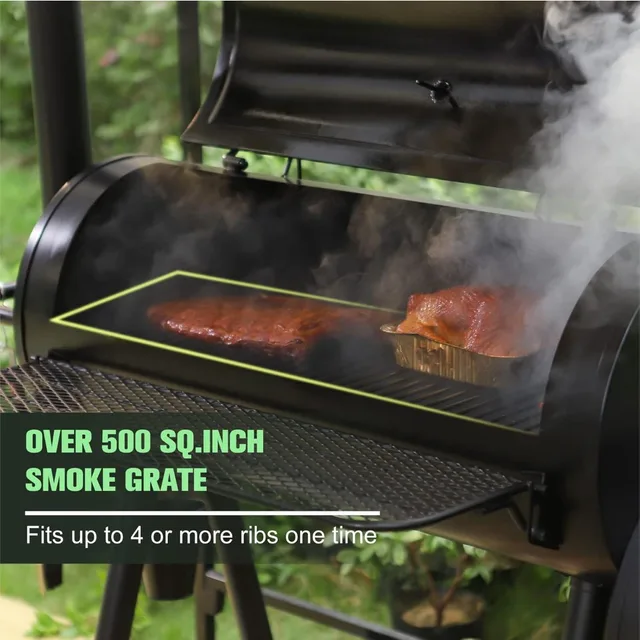 Heavy Duty Offset Smoker Grill 2