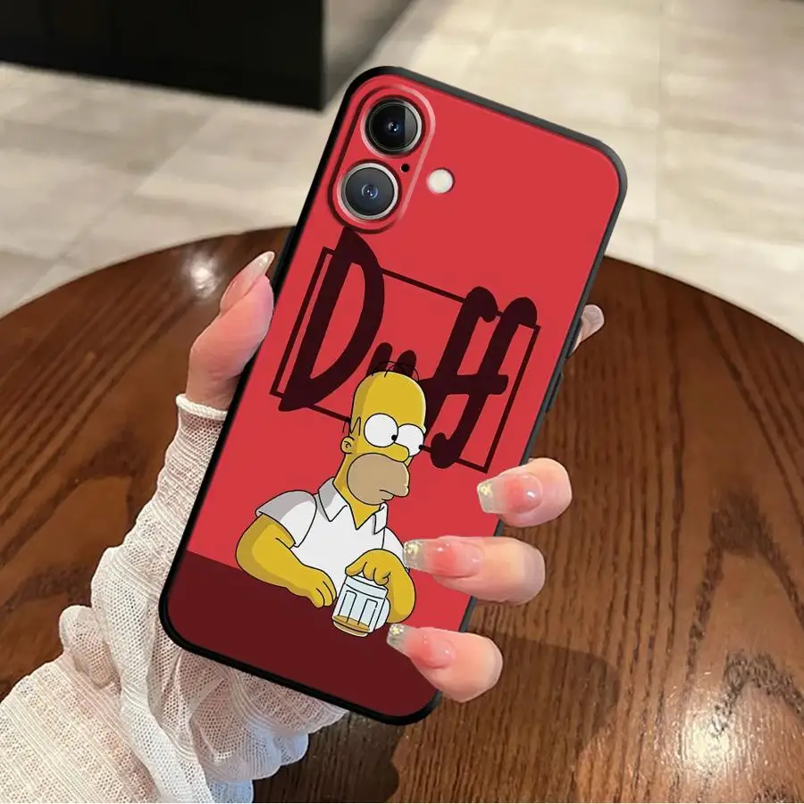 Cartoon Simpson Soft Back Phone Cover