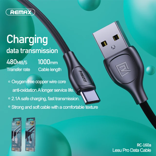 Remax 2.1A Charging USB Type-C Micro Cable For iPhone Huawei