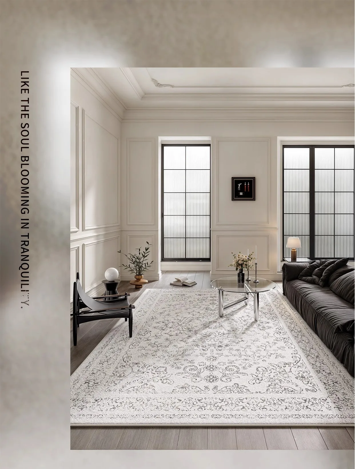 Living Room Carpet Retro French Plush Bedroom Rug Home Large Area Luxury High-end Custom Soft Coffee Table Floor Mats Tapete 양탄자
