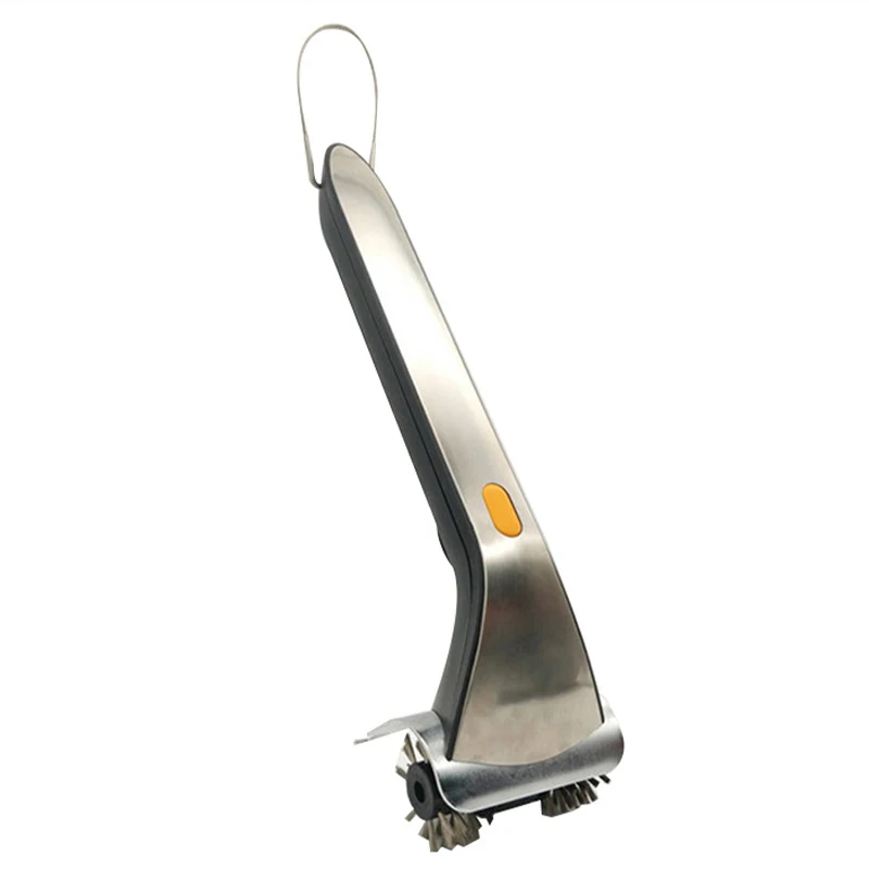 Grill électrique Inox Professionnelle 25W BBQ Tournebroche Gril Barbecue électrique Avec Pied Sur 4 Roulettes Avec Couvercle Inoxydable Grille 27,5x79 Cm Pour Jardin Cuisine Extérieure Camping | FR