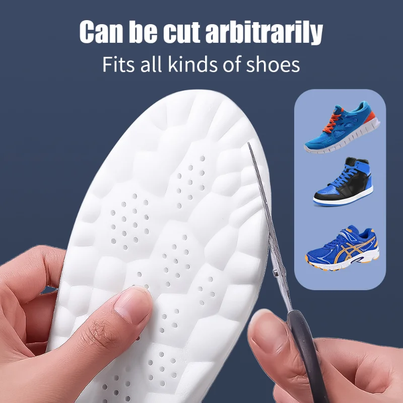 4D High-elasticity Shock Insoles Women Memory Foam Massage Sports Arch Support Shoe Pads Unisex Orthopedic Inserts Cushion shoe insoles,orthopedic insoles