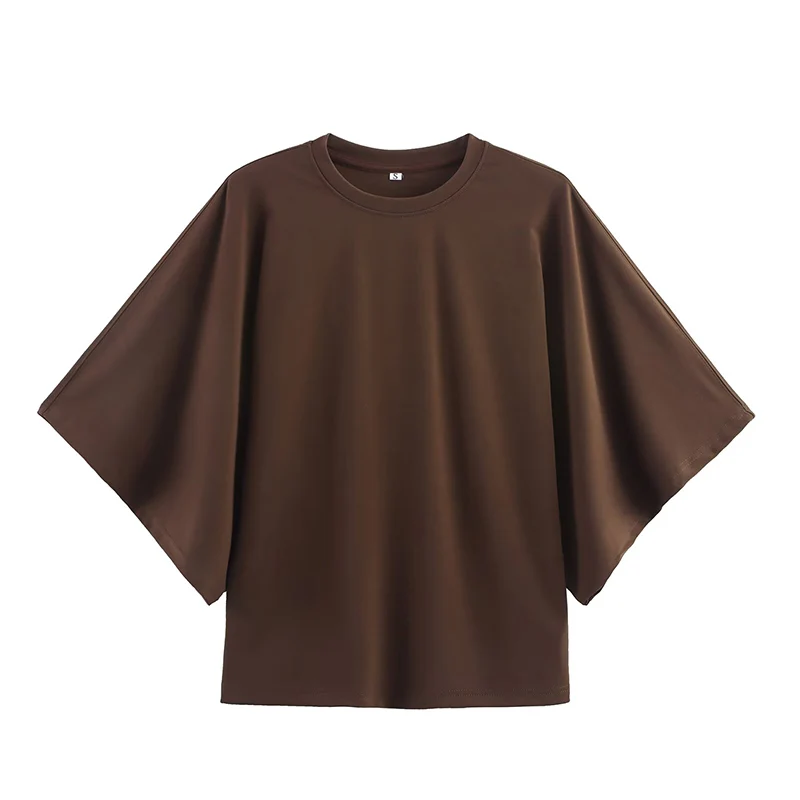 Women's Solid Simple Style T-Shirts 2025 Summer Basic Fashion Short T Shirts for Women Streetwear Short Sleeve Casual Tops