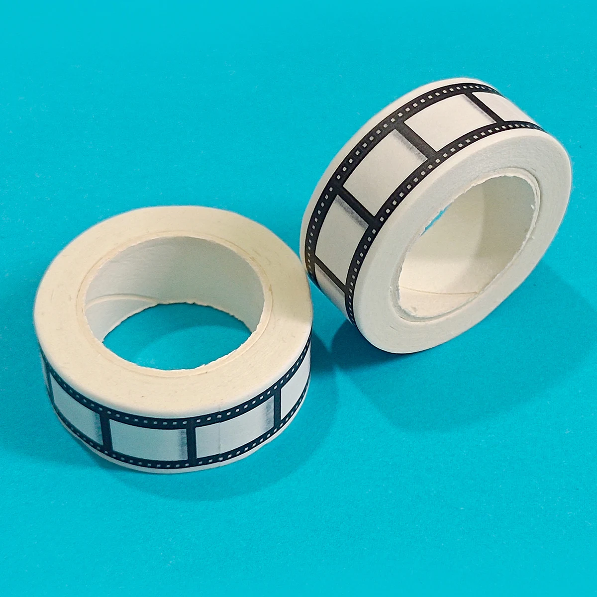 10M * 15mm 테이프 카메라 롤 인쇄 스크랩북 DIY 스티커 장식 일본어 테이프 종이 검정 흰색 가장자리