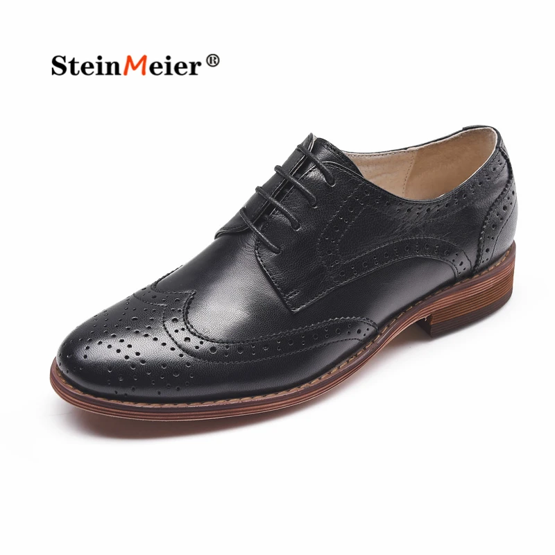 Women's Leather Summer Platform Sneakers Flat Casual Black Oxford Shoes Loafers Moccasins Spring Vintage for Woman Trend