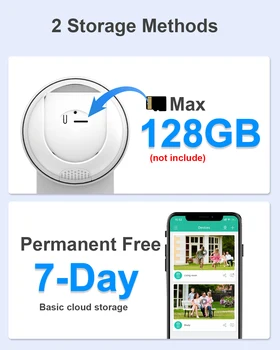 ANRAN Wifi Camera 5MP Wired Security Camera 24/7 Record Home Security Protection IP66 Waterproof Compatible Alexa Auto Tracking 4