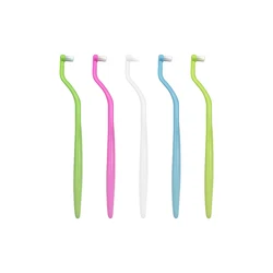 Set of 5 Soft Bristle Orthodontic Toothbrushes for Enhanced Oral Hygiene (5PCS - Random Color)