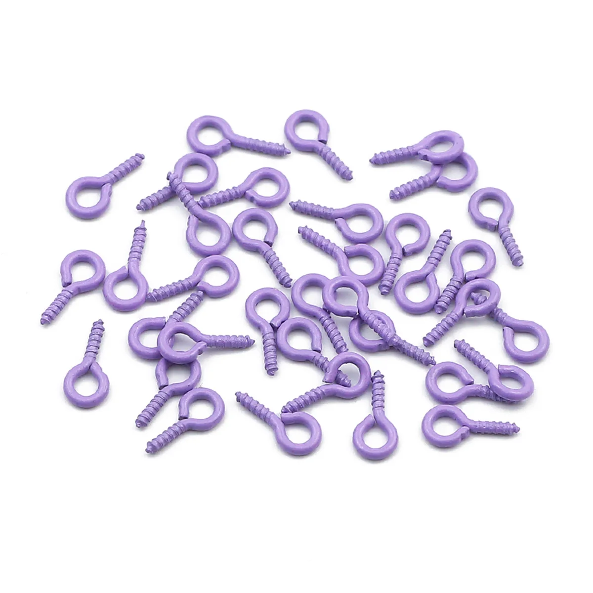 Vibrant Mini Eyelet Pins & Clasps Set for Jewelry Making - 100 Pieces