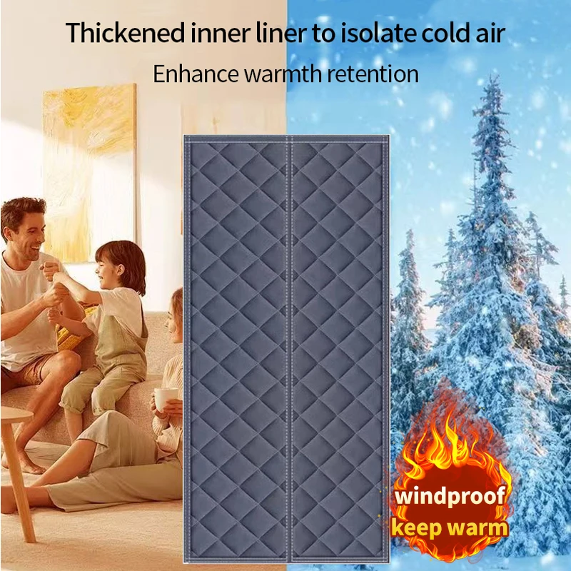 Cotton Door Curtain Household Insulation Windproof Cold Proof