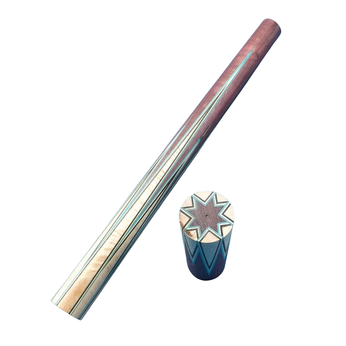 Purple-Heart Wood Curly Maple Forearm & Butt Set Semi Finished Pool Cue Stick Parts Model-05 billiard shaft