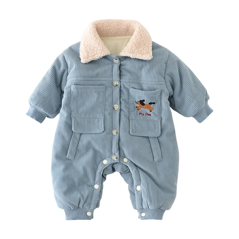 

Corduroy Winter Baby Romper Thicken Cotton Jumpsuit Boy Girls Toddler Infant Clothes Newborn Onesie Korean Kids Outfit 0-2Y