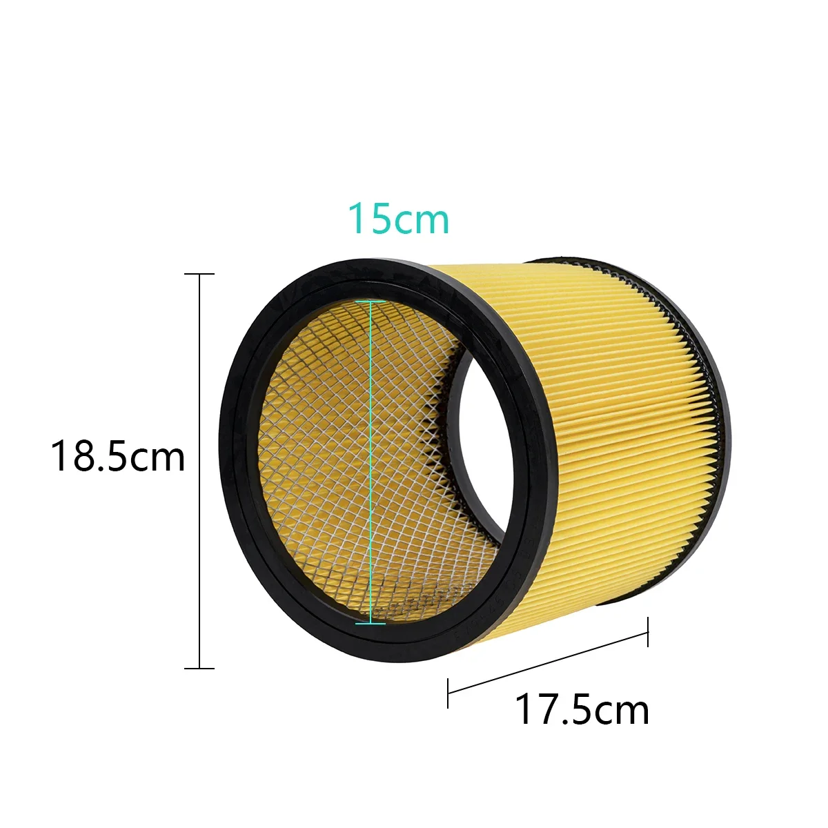 Replacement Standard Cartridge Filter for Wet/Dry Vacuum Cleaners, 5-16 Gallon Capacity