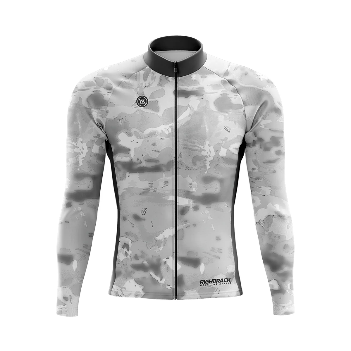 thumbnail image 1 of Maillot de ciclismo de invierno de manga larga para hombre, ropa de ciclismo de camuflaje, ropa térmica de malla/polar para primavera y otoño RIGHTTRACK, ropa para bicicleta de montaña, 1 of 5