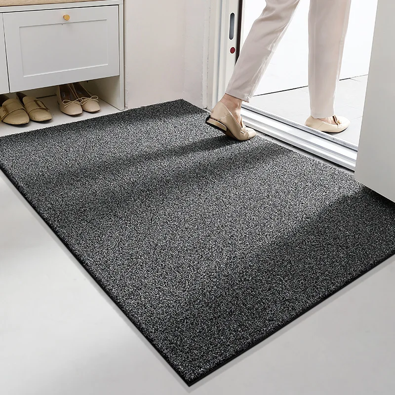 

Простой коврик для чистки дверей, удаления грязи и пыли, домашний коврик для коридора, износостойкий антифрикционный коврик для коридора, нескользящий коврик, СЕРЫЙ 22