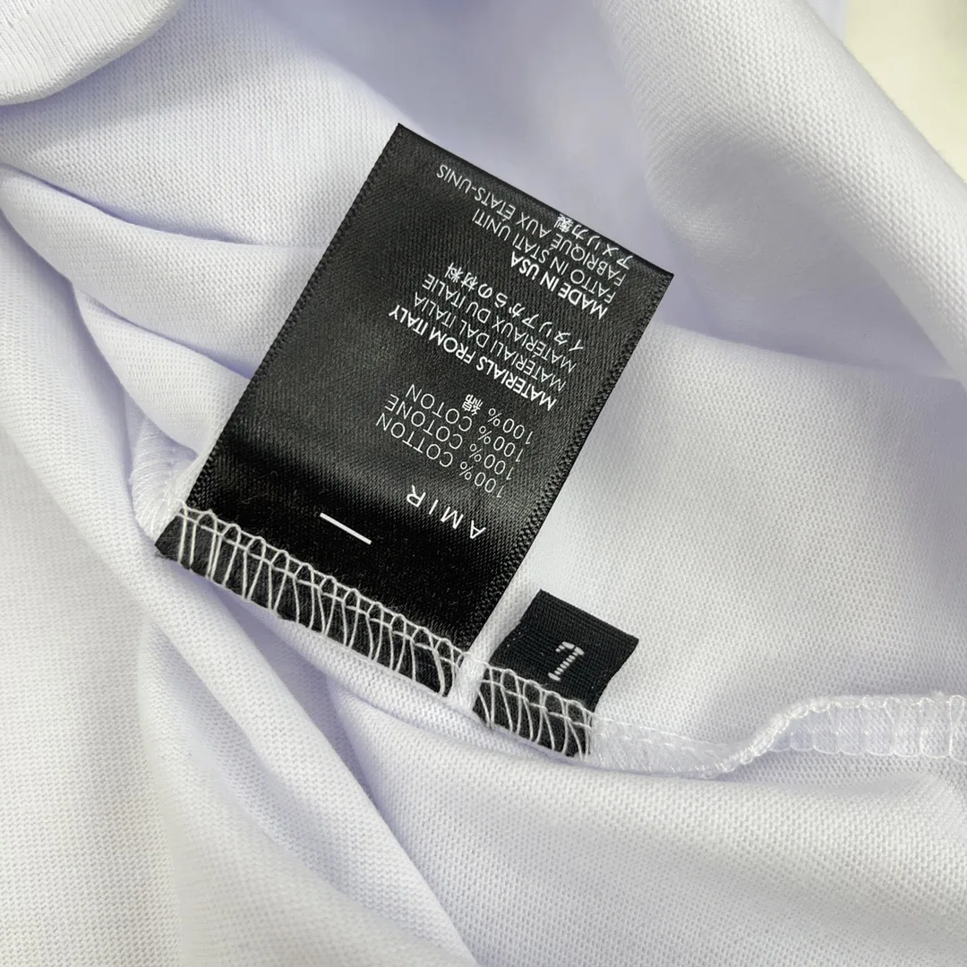 Letter Print Amr Oversized Men T-shirt High Quality Cotton Crew Neck Short Sleeve T-shirts Summer Brand Tops Tee